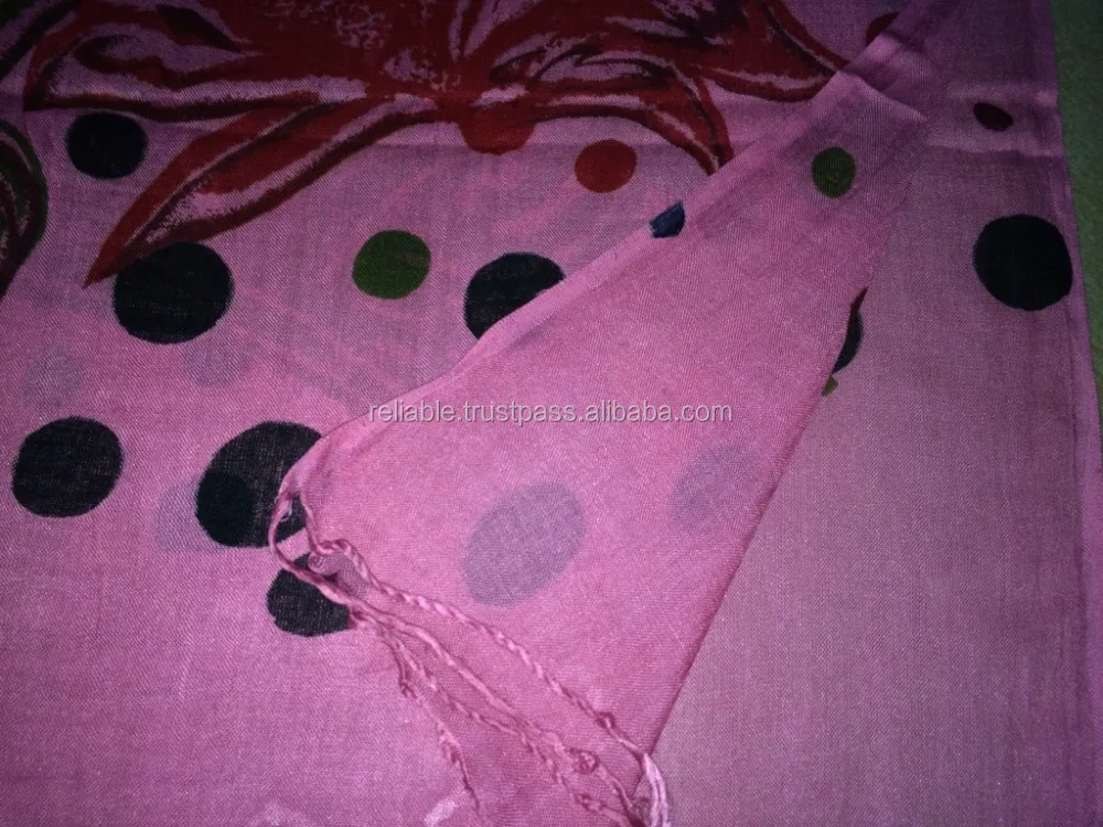 Autumn Collection Printed Viscose Pashmina Shawl/Hijab for Adults and Girls Soft Quality Cotton Square Length Popular Design