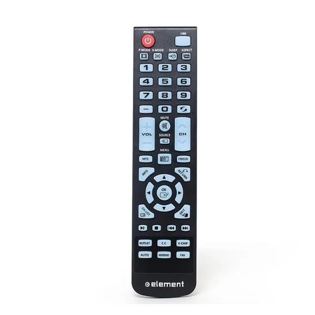 infrared mini star tv remote control back light transparent button