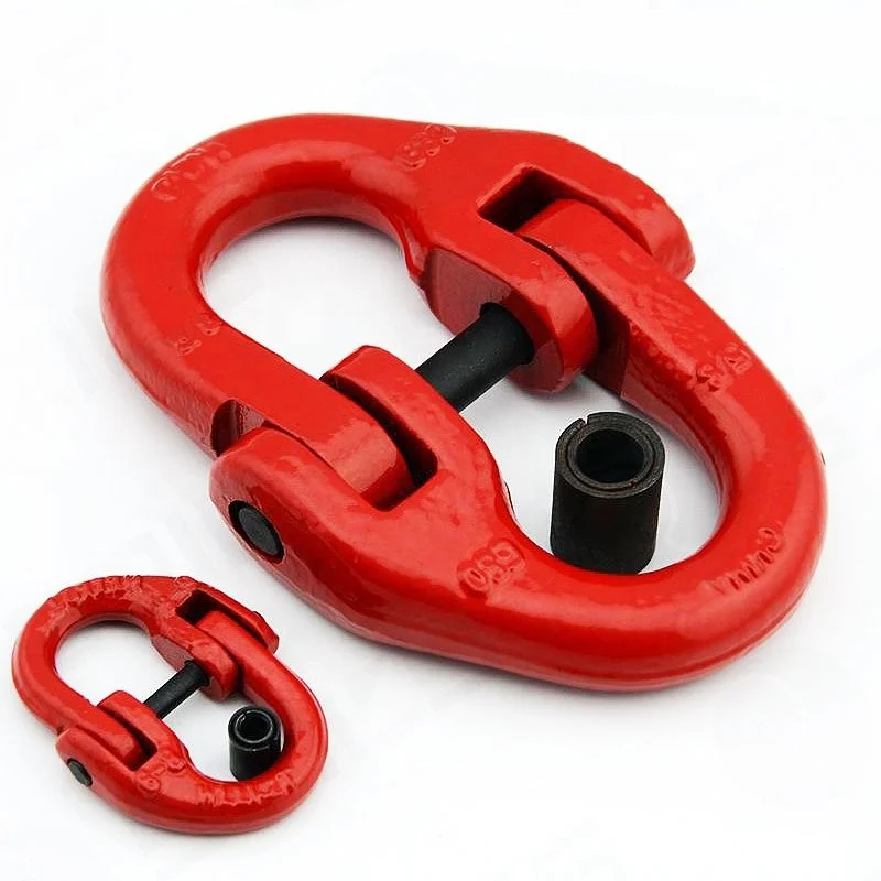 CE Alloy Steel G80 European type drop forged lifting chain connecting link