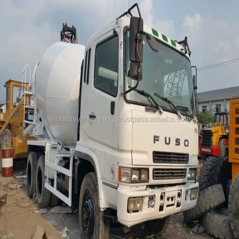 
Japanese used FUSO mixer truck repaint white 13000kg used concrete mixer truck price 