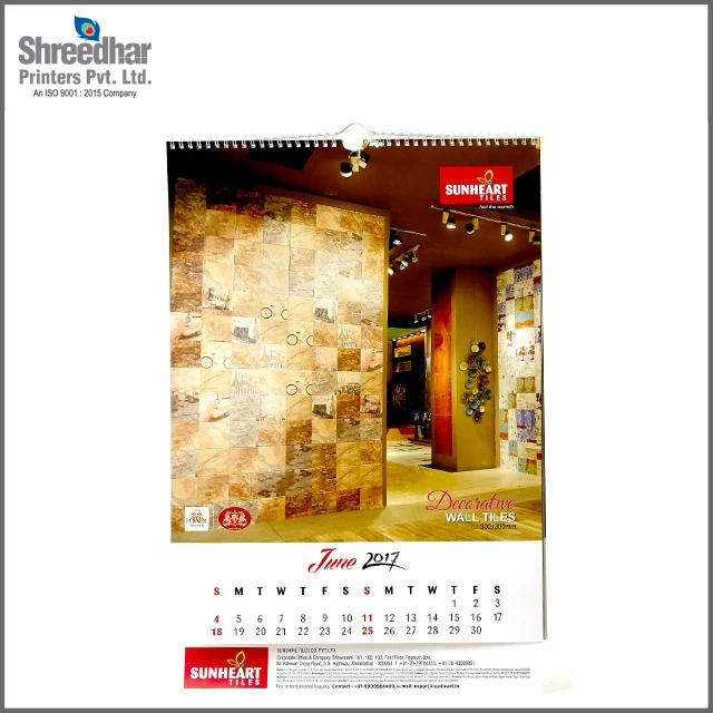 Wholesale Custom Calendar Printing / Wall Calendar Printing / Calendar Printing Desk for pharma promotional industrial
