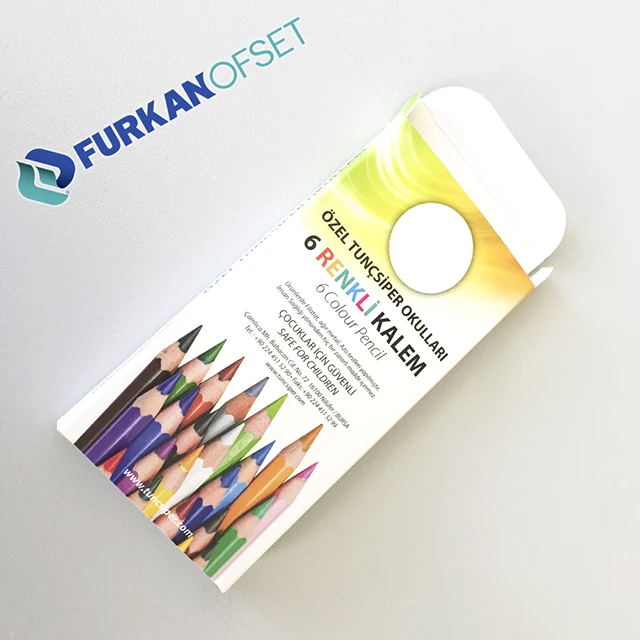 High Quality-Colored Pencils Boxes Mini Pen Promotion Case Product Design Printed School Pencil Box Company Promotion Pencil