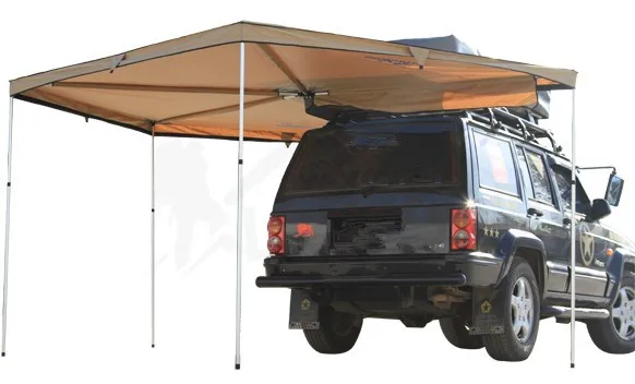 270 degrees of shade 4X4 foxwing awning for outdoor camping