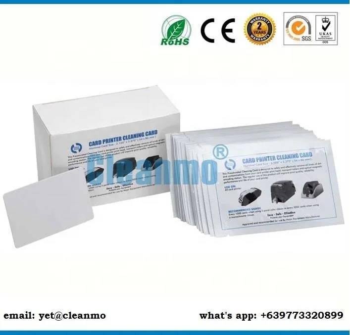 10 Large Adhesive Cleaning Cards (85x150mm), Cleaning Kits compatible with Matica EDI Secure Card Printer