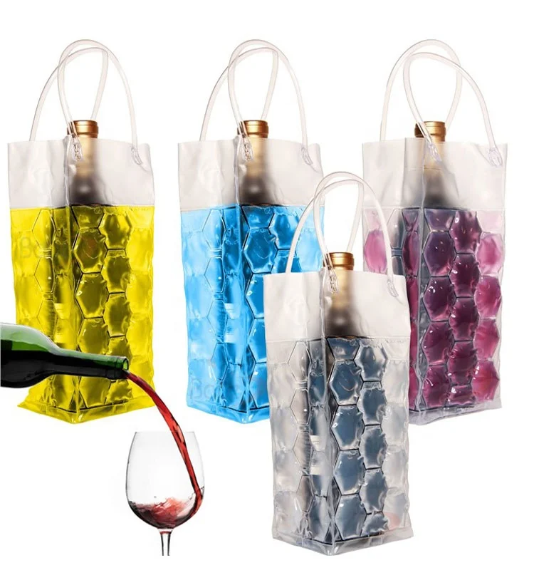  Beer Cooling Gel Holder Carrier Portable Liquor Ice-cold Tool Pvc New Wine Bottle Freezer Bag Chilling Cooler Ice