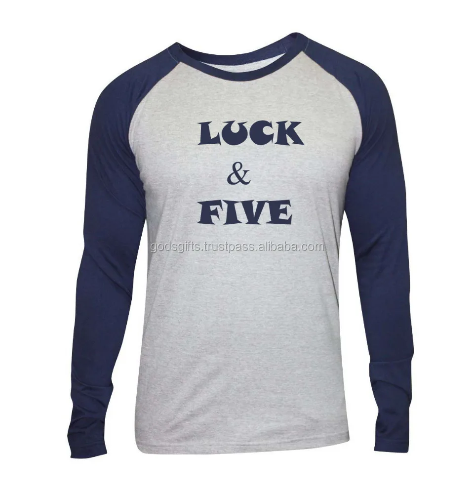 Full Sleeve Raglan TShirt Custom Printed garment wholesalers in tirupur Custom fashionable printing women t-shirt OEM t-shirts