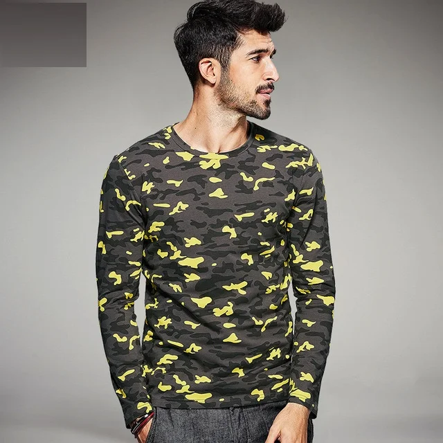 Камуфляжные футболки, оптовая продажа, камуфляжные Футболки с длинным рукавом в стиле милитари
