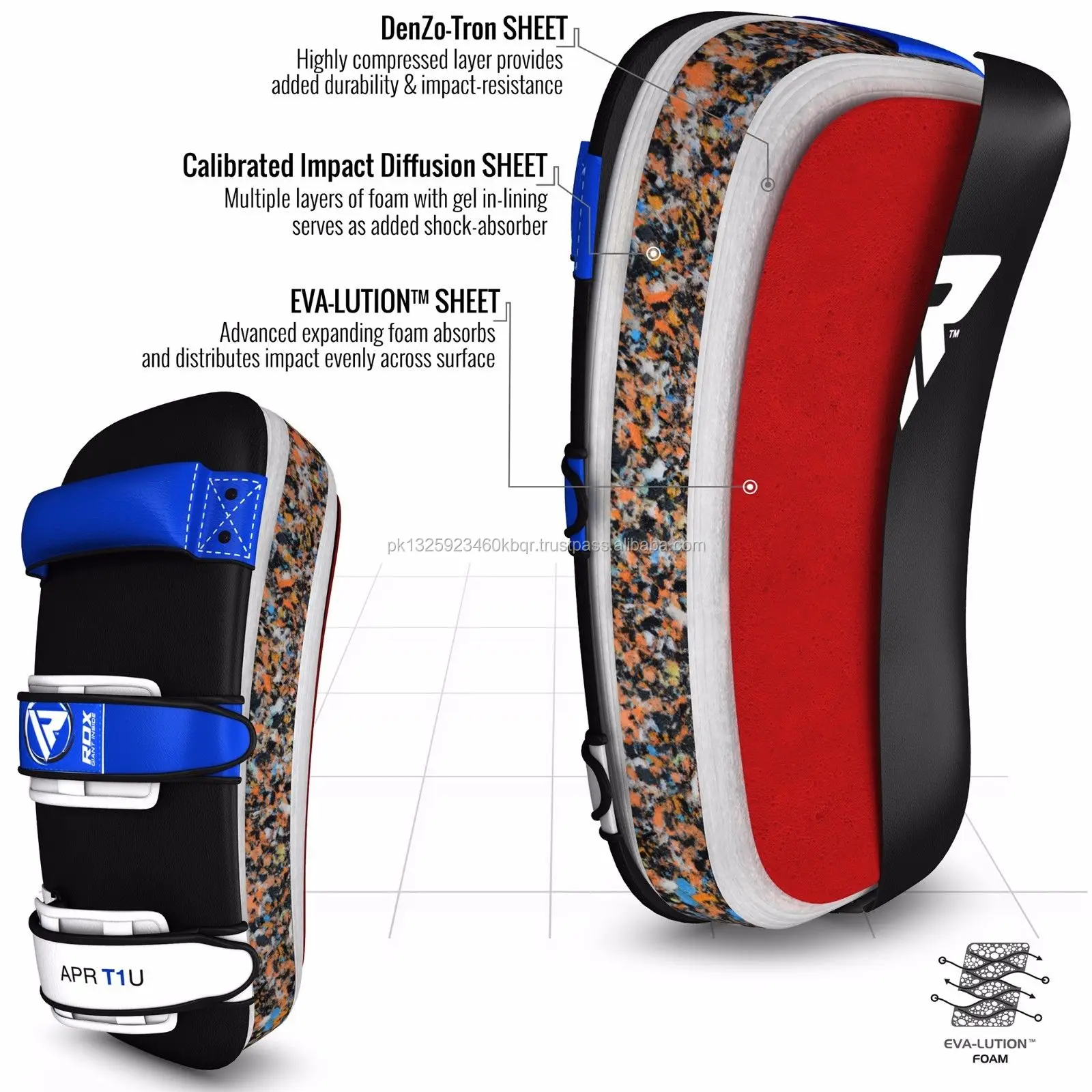 High Grade Quality Muay thai kick pads training mma boxing kickboxing