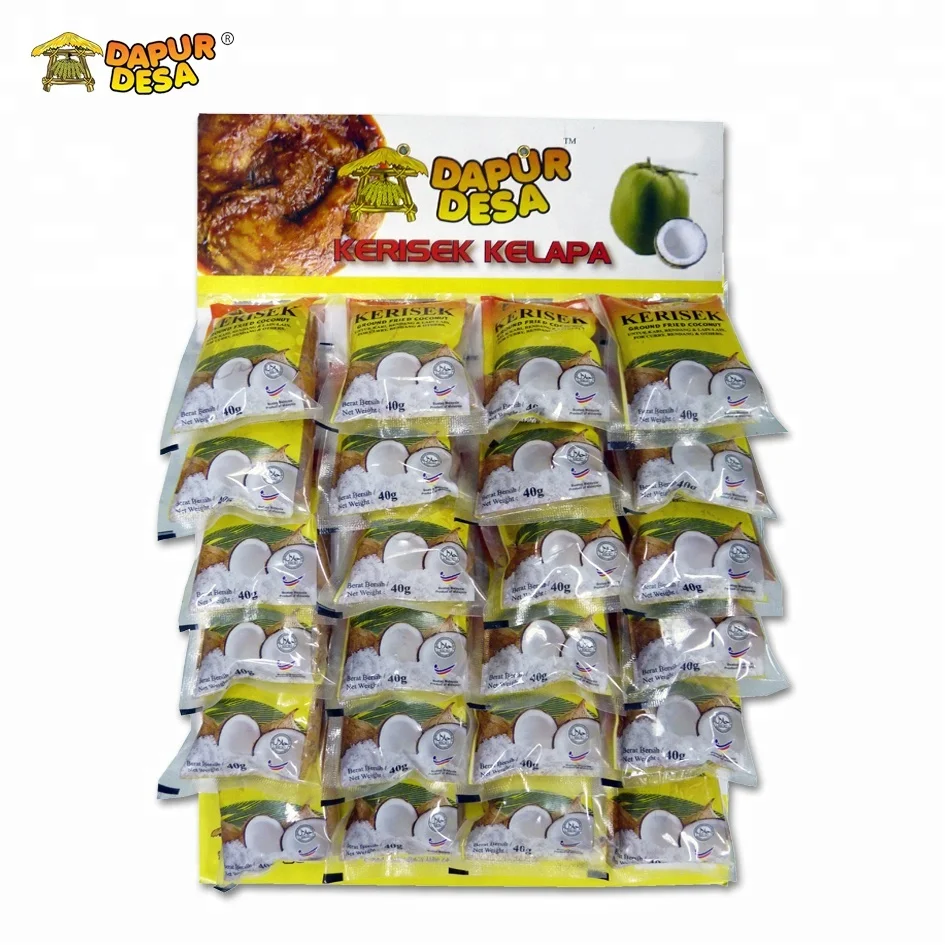 24pcs x 40g Dapur Desa Ground Fried Coconut Paste (Kerisek)