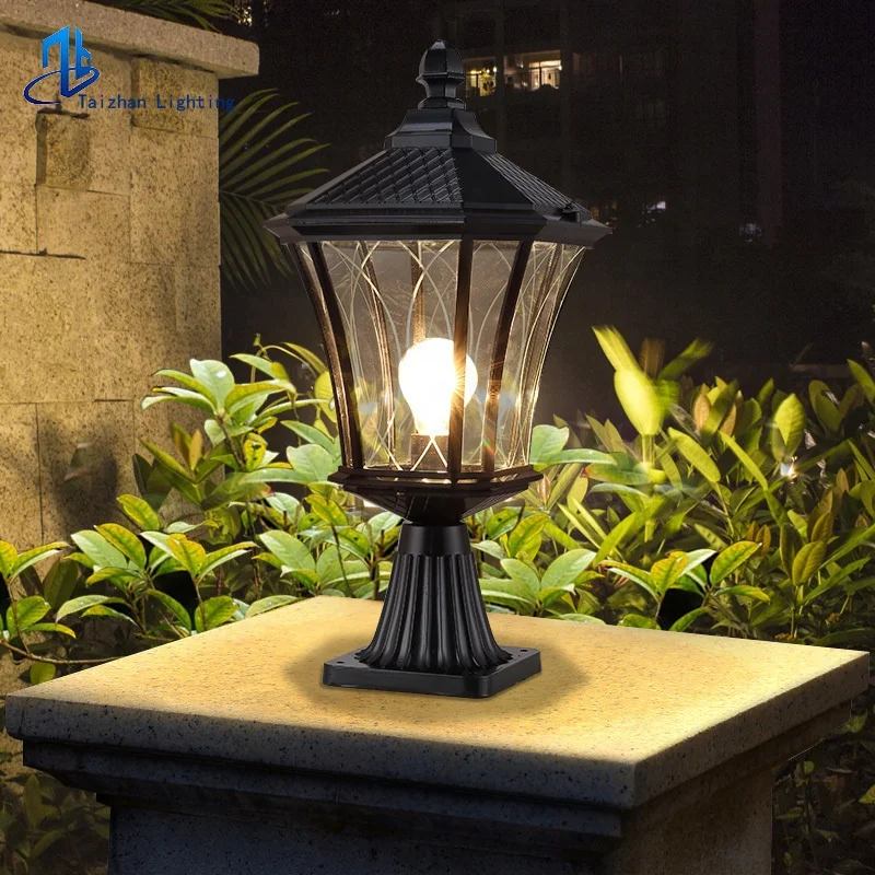 Household Pillar gate led lights villa post top Lamp for garden fence courtyard Landscape outdoor lighting