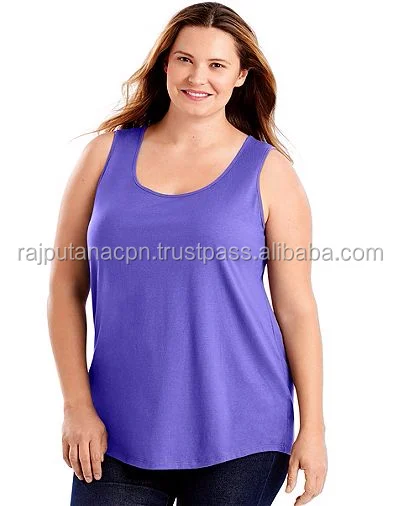 Women Tanktop T-shirt Ladies Wholesale Fat Girls Tank Top Full Printed Plus Size Sleeveless Tops