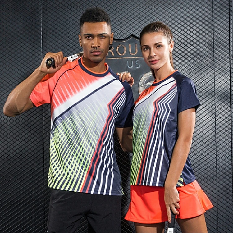 Wholesale sublimation badminton jersey badminton shirts badminton shuttlecock