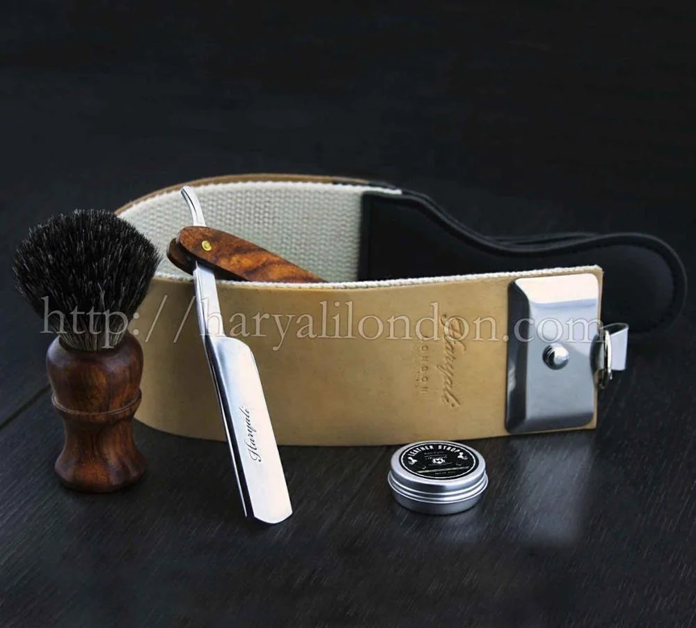LEATHER SHARPENING STROP STRAP HANGING BELT STRAIGHT  SHAVING RAZOR