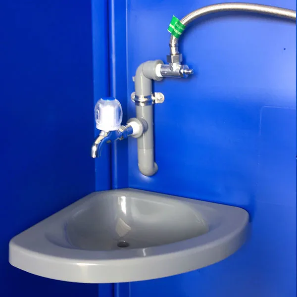 Durable plastic flush mains connecting urinal and portable urinal for outdoor party event