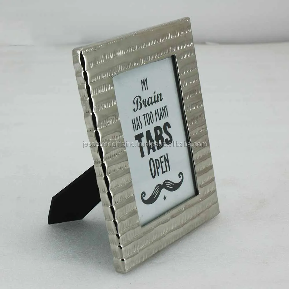 Modern Style Metal & Glass Tabletop Photo Frame With Black Powder Coating Finishing Best Quality For Home Decoration