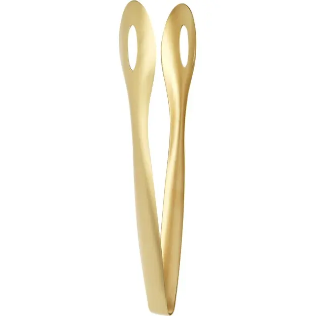 Brass Metal Kitchen Serving Tongs Food Clip Tongs for Home Hotel Restaurant Bar Usage Kitchenware Accessories