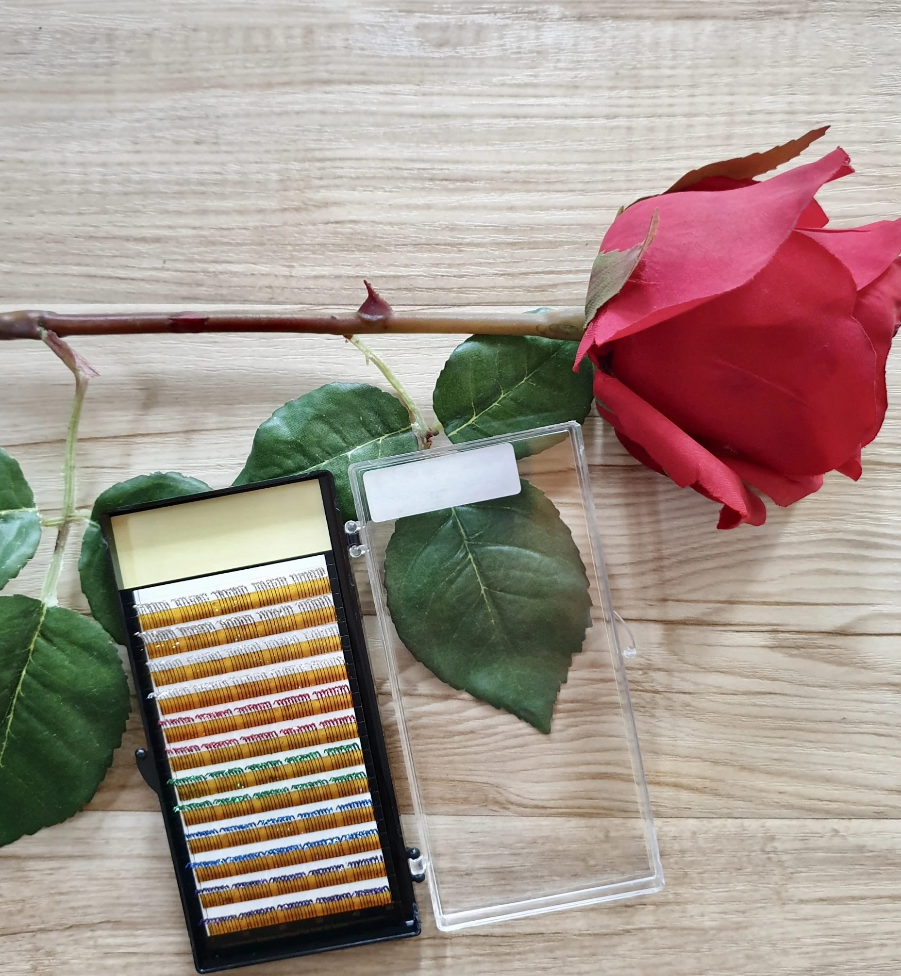 
Korean GLITTER Color Lashes, Eyelash Extension,Mixed Color Lashes -made in Vietnam 