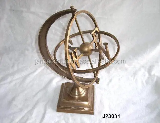 
Cast Brass Armillary in Antique finish 