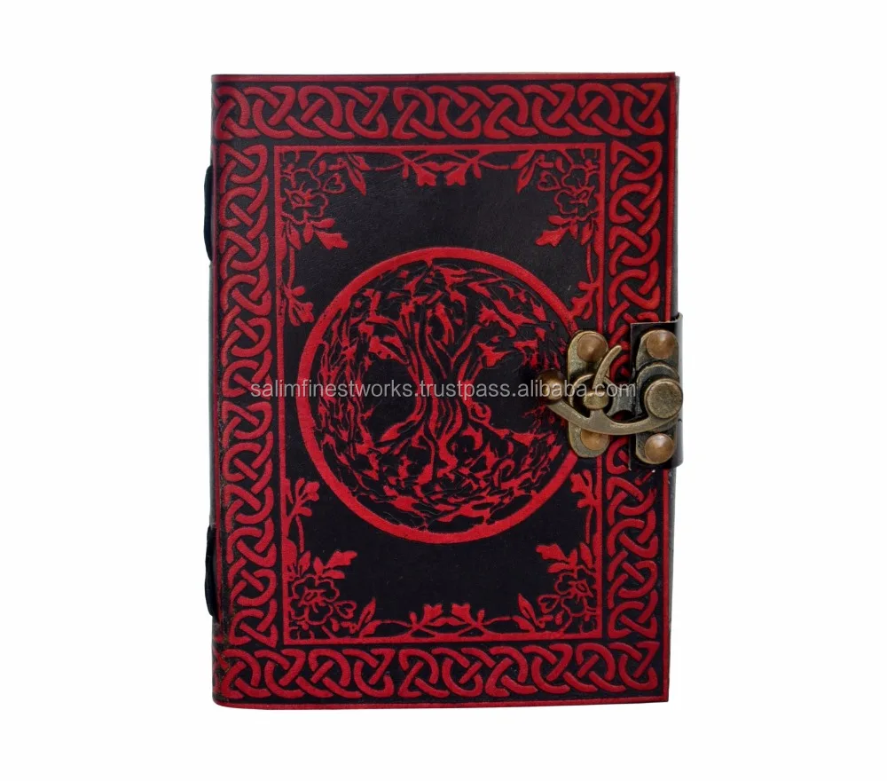 Handmade Book Of Shadow Tree Of Life Leather Journal Note Book