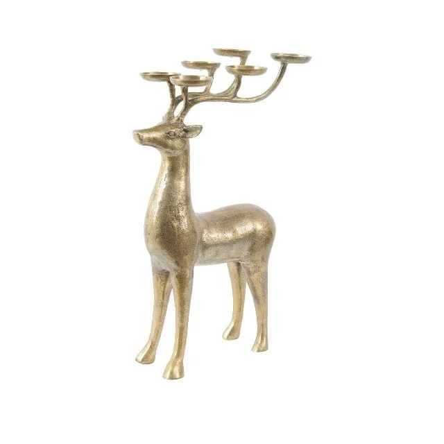 Handmade customized  antique elegant modern Latest casual Decorative Reindeer Designed 6 Light Candle Holders