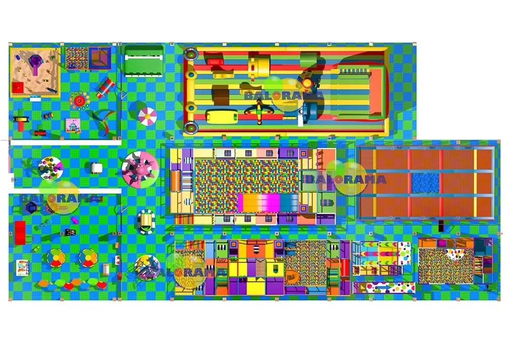 1300 square meters Complete Amusement Park
