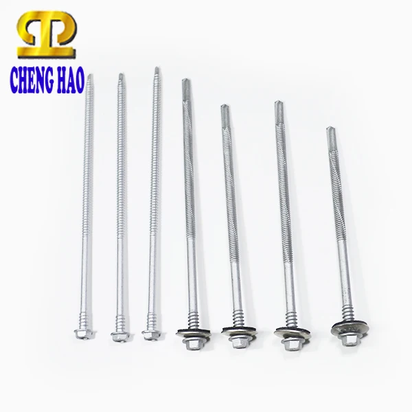Taiwan TEK Hexagon Flange Head Waterproof Roof Self drilling Screws