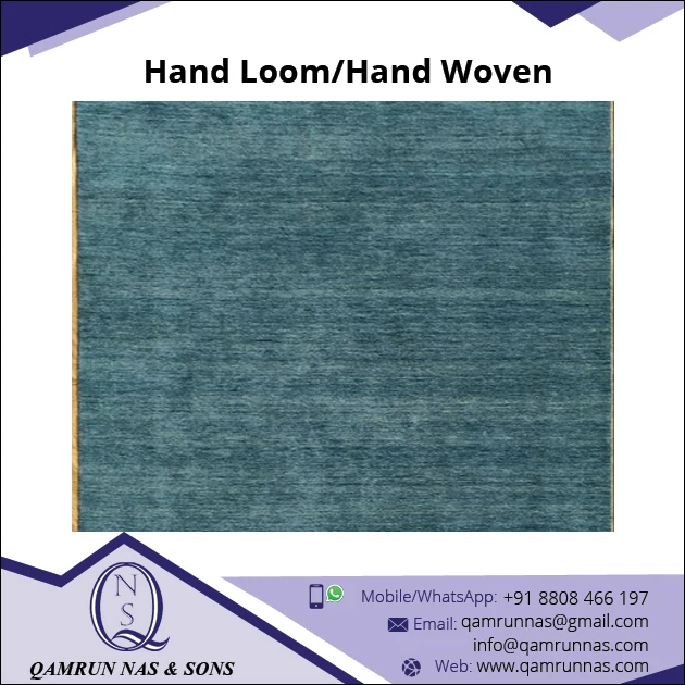 Best Quality Durable Plain Handloom Woolen Carpet for Sale