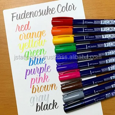 Наслаждайтесь «нарезкой букв» каллиграфией с помощью ручки-кисти Fude. Новый цвет