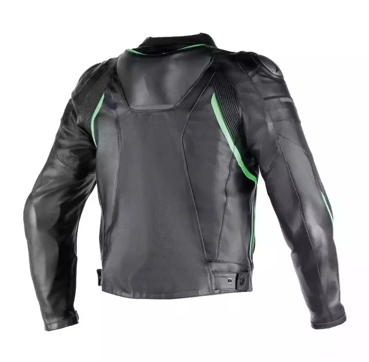 2024 new style black jack 100% Genuine leather motorbike  jacket