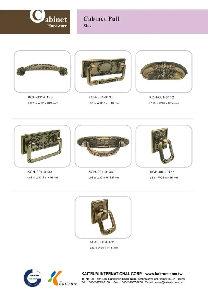 Kaitrum Pendant drop pull cup pull in antique bronze