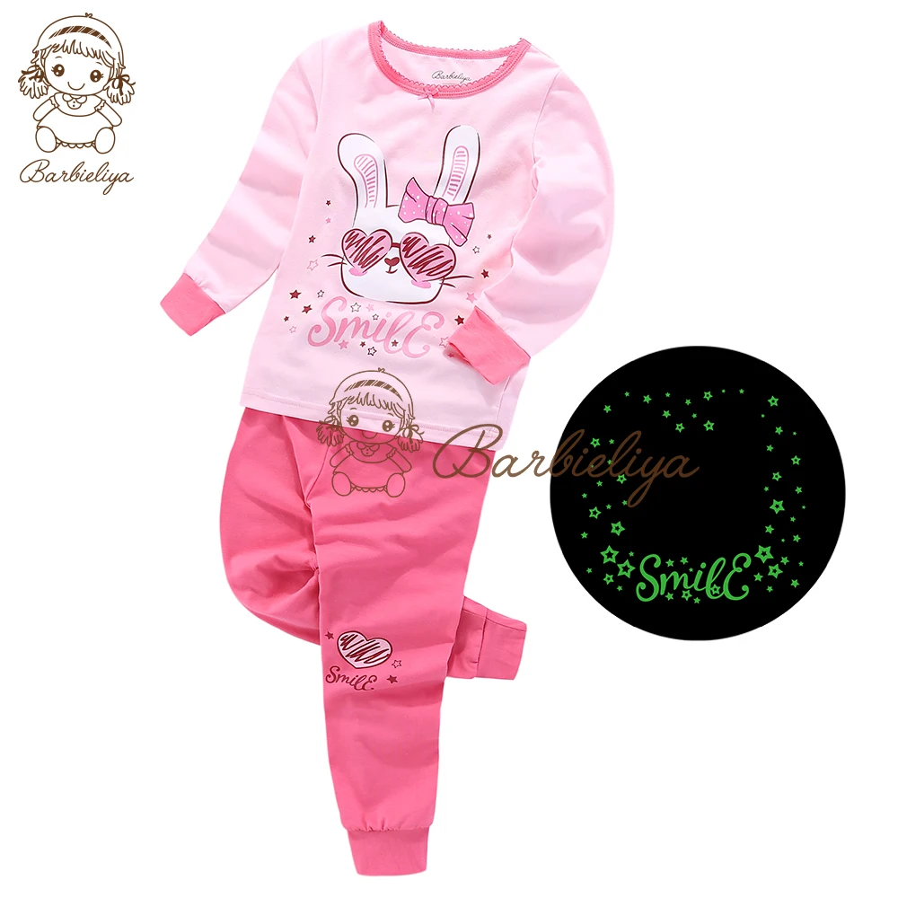 v-B0914 Children girl clothing set homewear christmas unicorn nightwear nightgown pyjamas pijamas kids pajamas