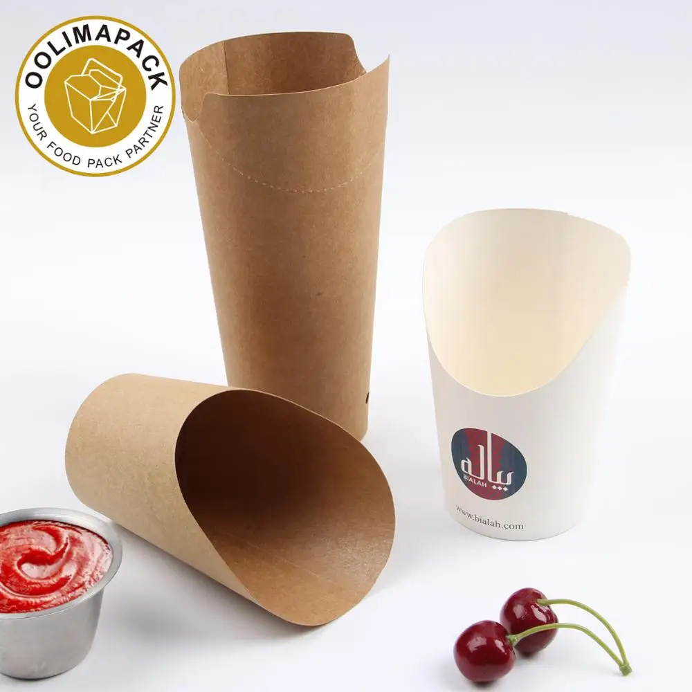 french fries cone holder scoop cup