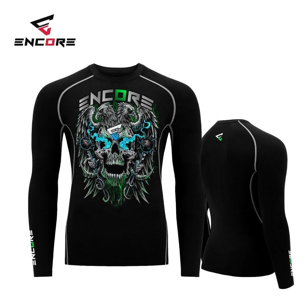 Latest Design MMA Rashguards Fully Customized Light Weight Sublimated Rashguards BJJ Rashguards Sports Wear
