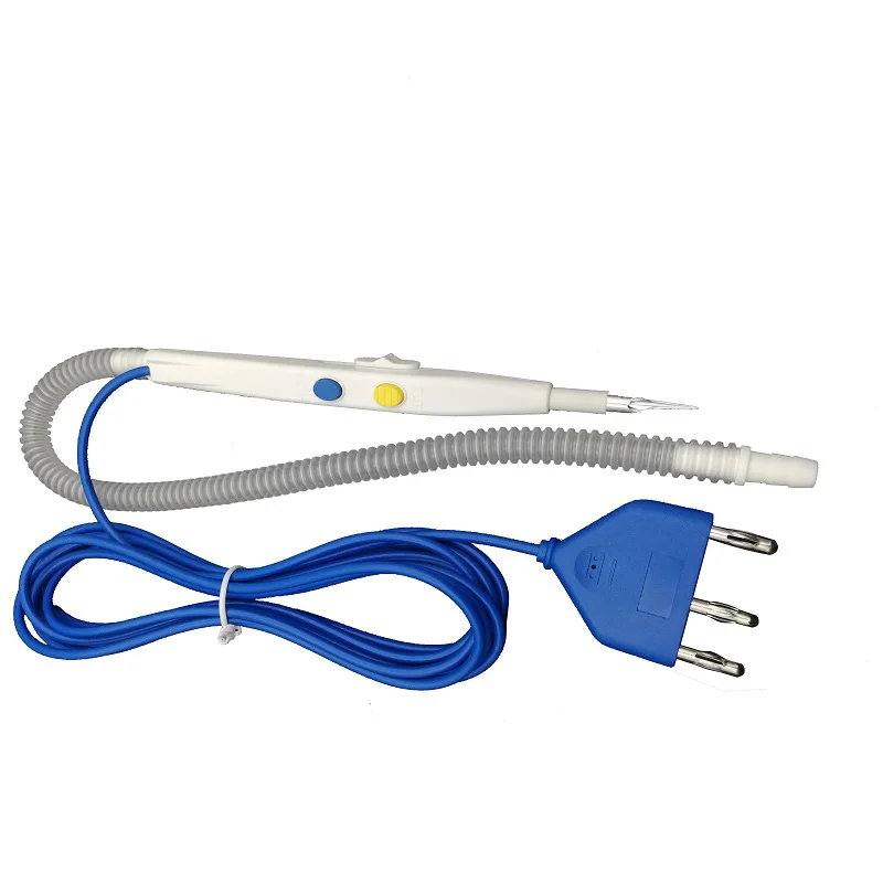 
electrosurgical smoke evacuator 4mm bnana plug multifunction disposable hand switch smoke evacuation ESU pencil 