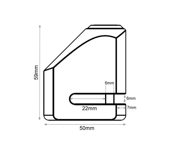 
Steel Motorbike disc brake lock Lock for motorcycle 