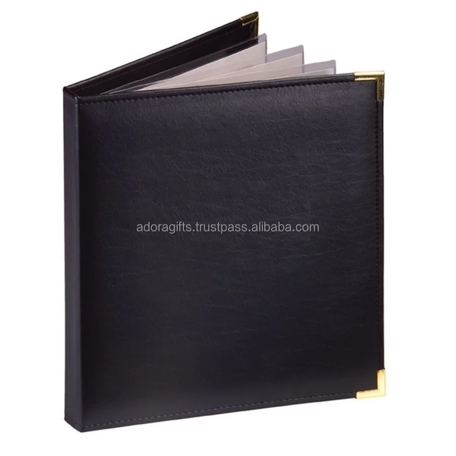 Hard menu cover / wood menu cover / wholesale leather menu cover