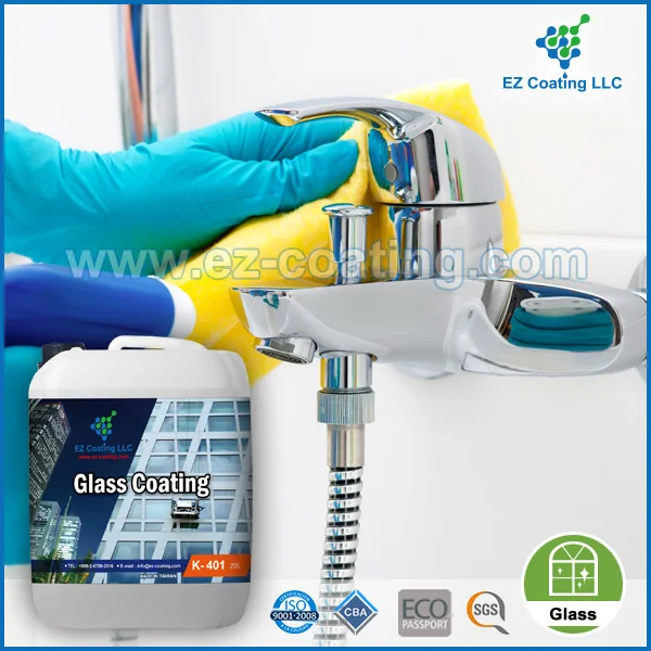 Self cleaning solvent coating for parabrisas