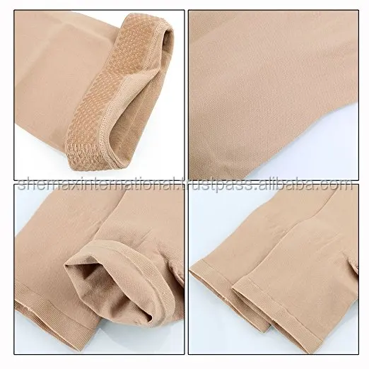 Shemax Compression Thigh High Open-toe Socks Graduated Support Prevent Varicose Veins Stocking Silicone Anti-slip