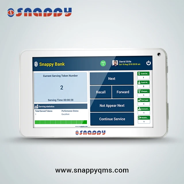 Блок встречного вызова 10,1 дюйма для английского/арабского/русского и т. д. поддерживает языки и проводную/беспроводную систему управления очереди