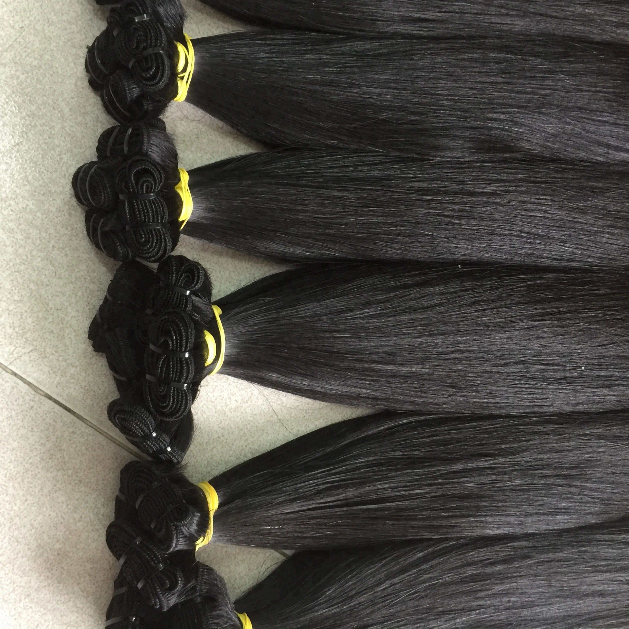 
Double double drawn virgin hair high quality 100% remy hair extensions virgin human hair from very young girls 