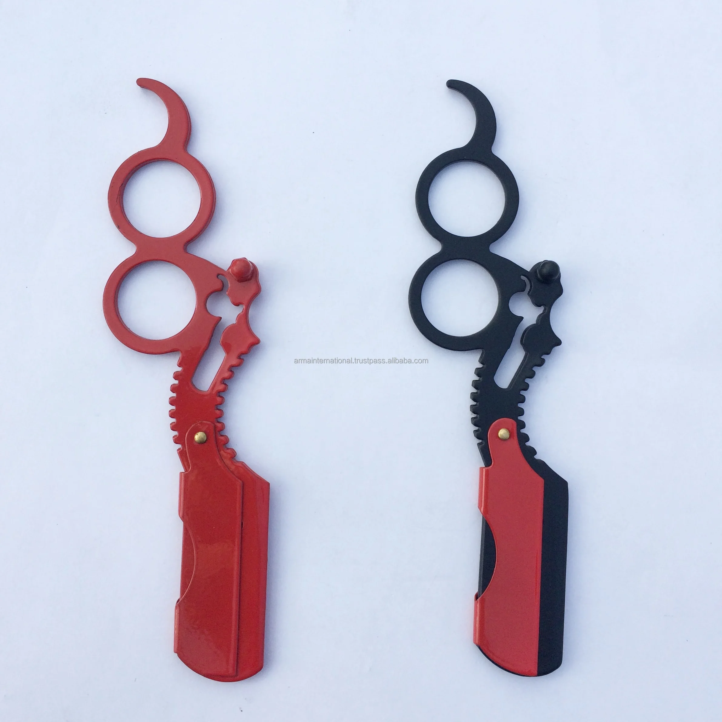 Professional Finger Barber Straight Shaving Razors In High Quality Steel Multi Color Finger Razors