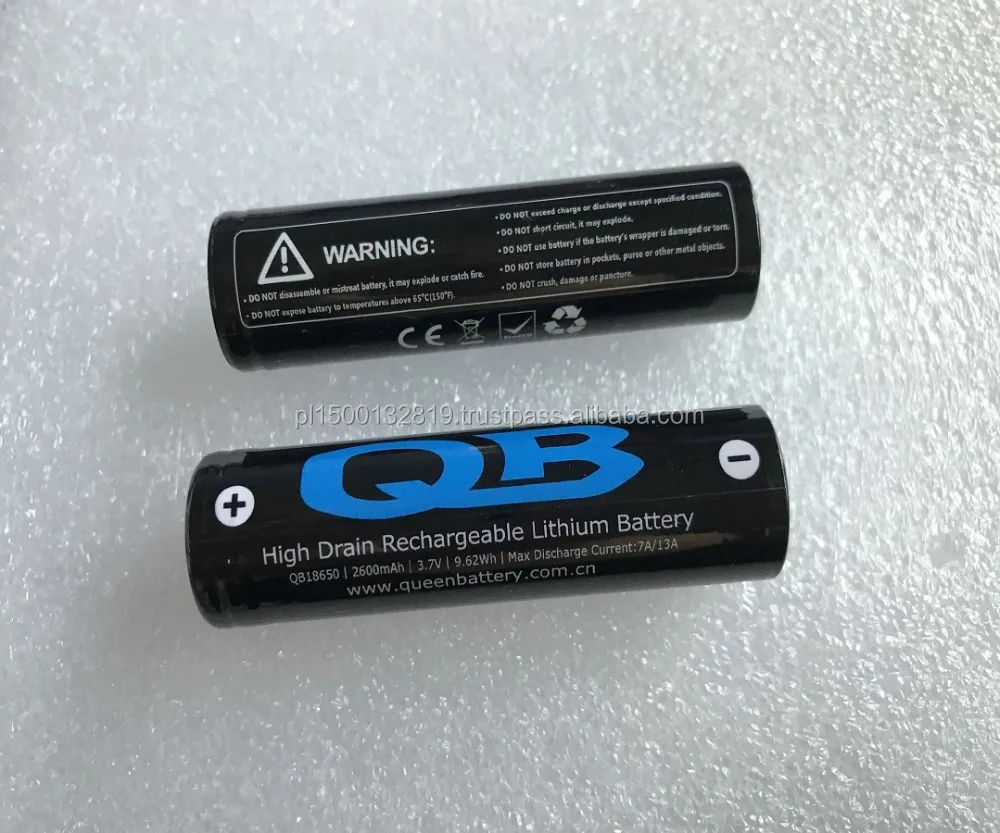 QB18650 QB 18650 2600mAh battery cell 3.7V 7A