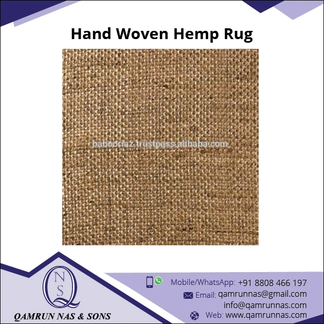 Elegant Design Anti-slip Home Use Indian Hemp Jute Rugs Door Rug classy look for office use