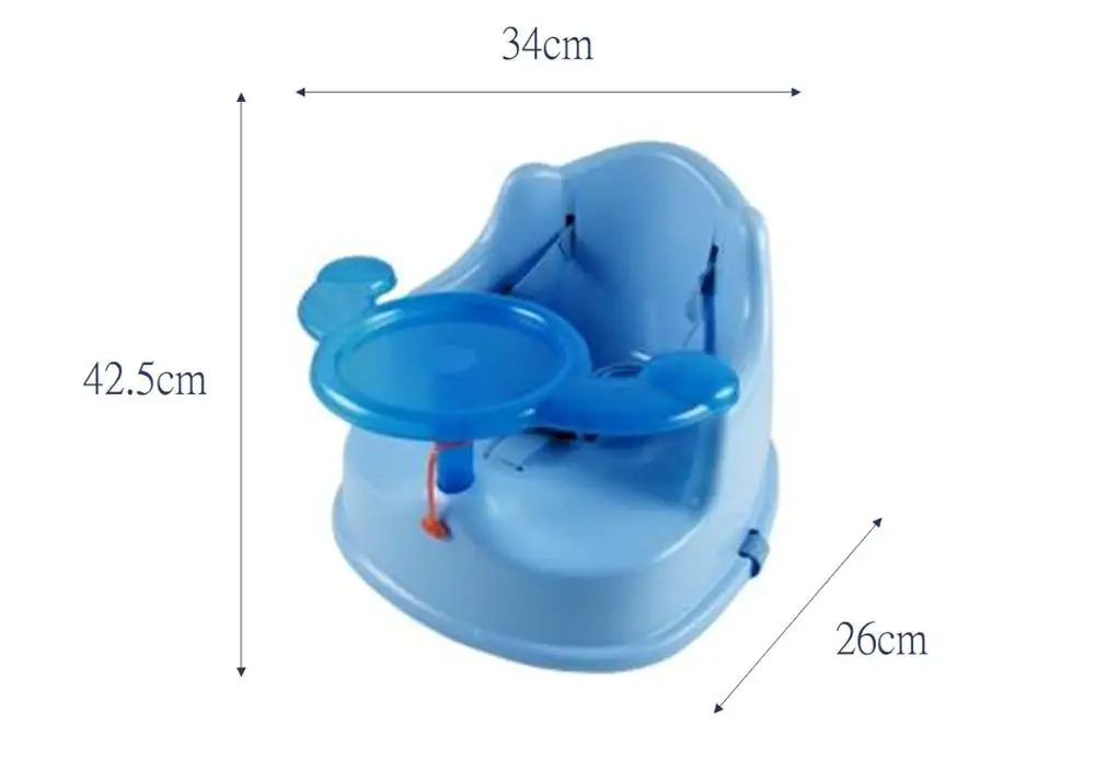 Baby plastic booster seat eating chair with tray