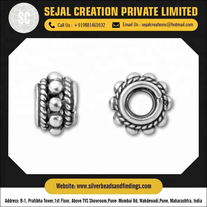 Высококачественные бусины из стерлингового серебра