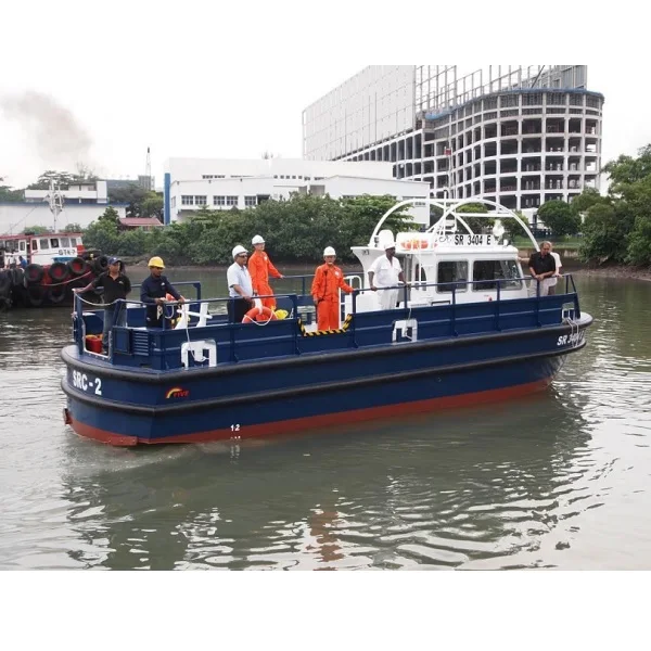 
Reliable Marine Supplies Passenger Ship 12m Boat Aluminum Fishing Oil Spill Response Mooring Boat With 3.50m Beam And 1.9m Depth 
