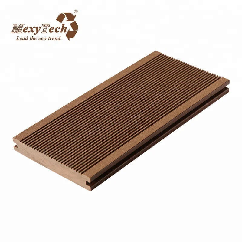Eco-friendly solid composite decking outdoor fireproof wpc flooring