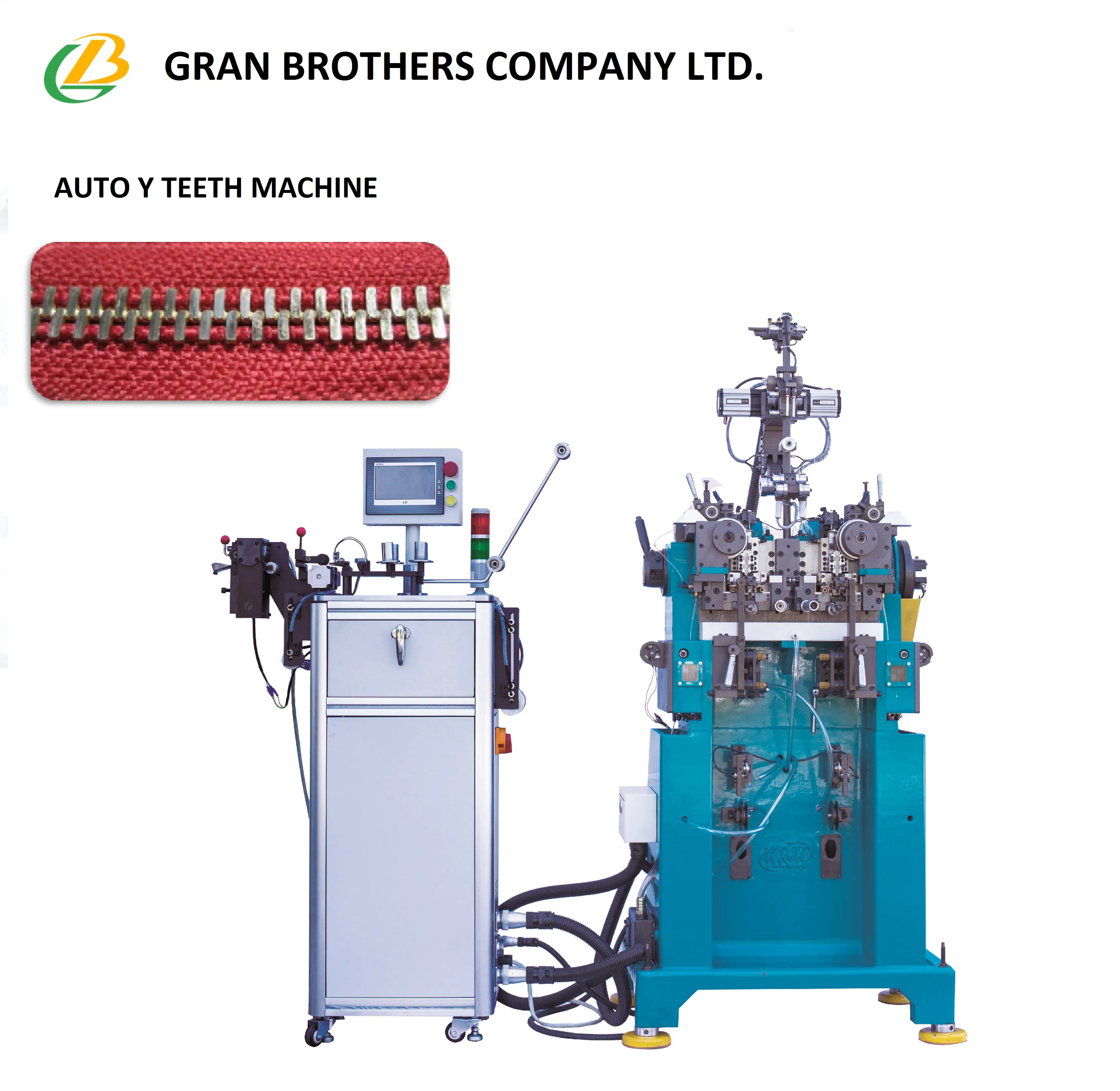 Metal Zipper  & Y teeth zipper chain making Machine