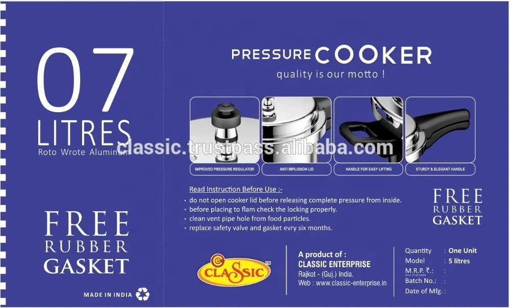 
OEM / ODM Good Quality Stainless Steel Pressure Cooker Manufacturer and Supplier 