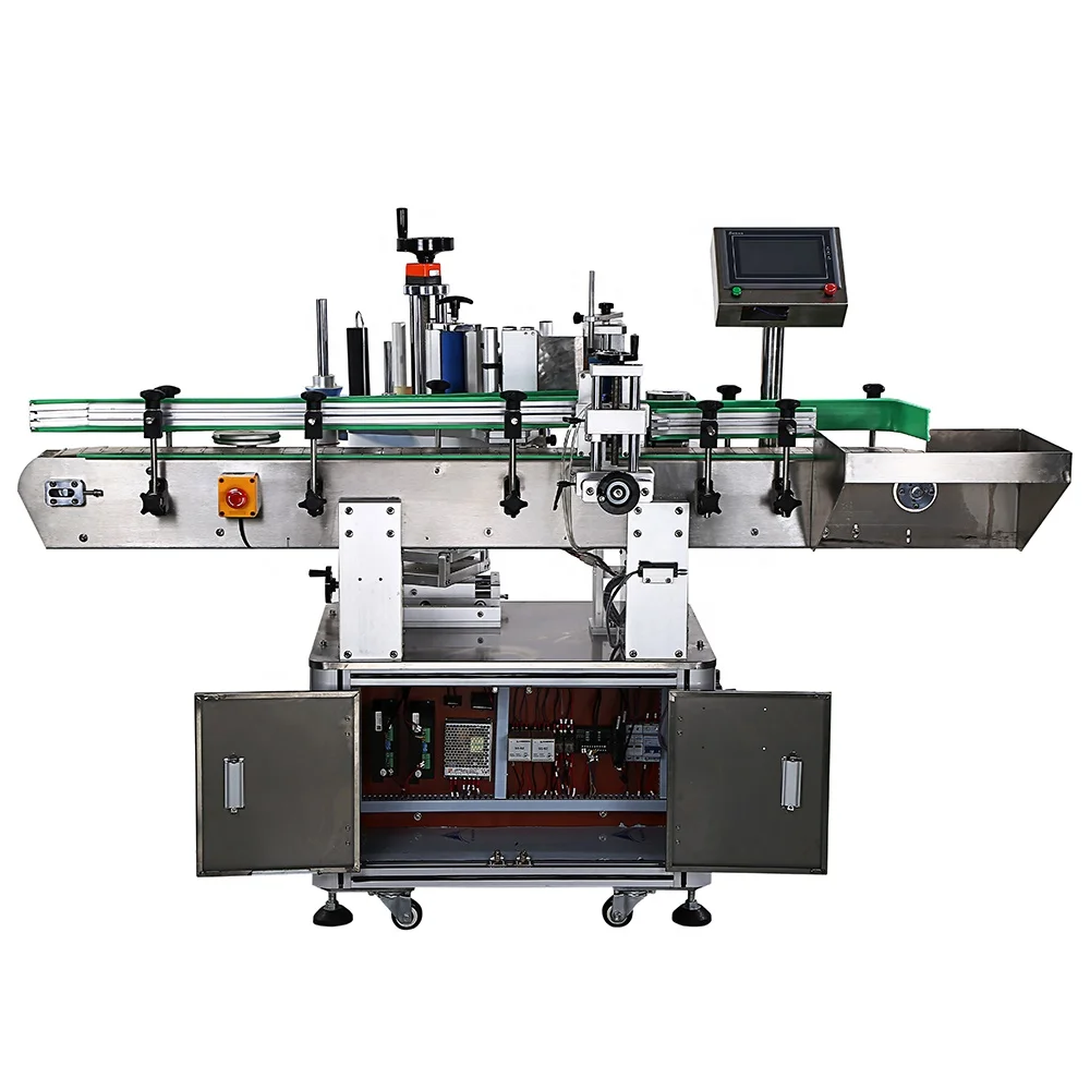 Automatic aerosol paint can bucket labeling machine for all round can or bucket